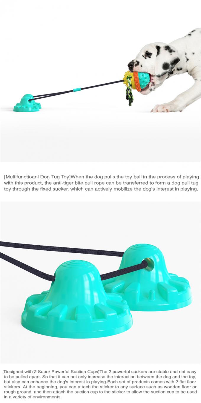 Профессиональный изготовленный на заказ любимец поставляет усиленную Мульти-цветом игрушку шарика веревочки высасывателя