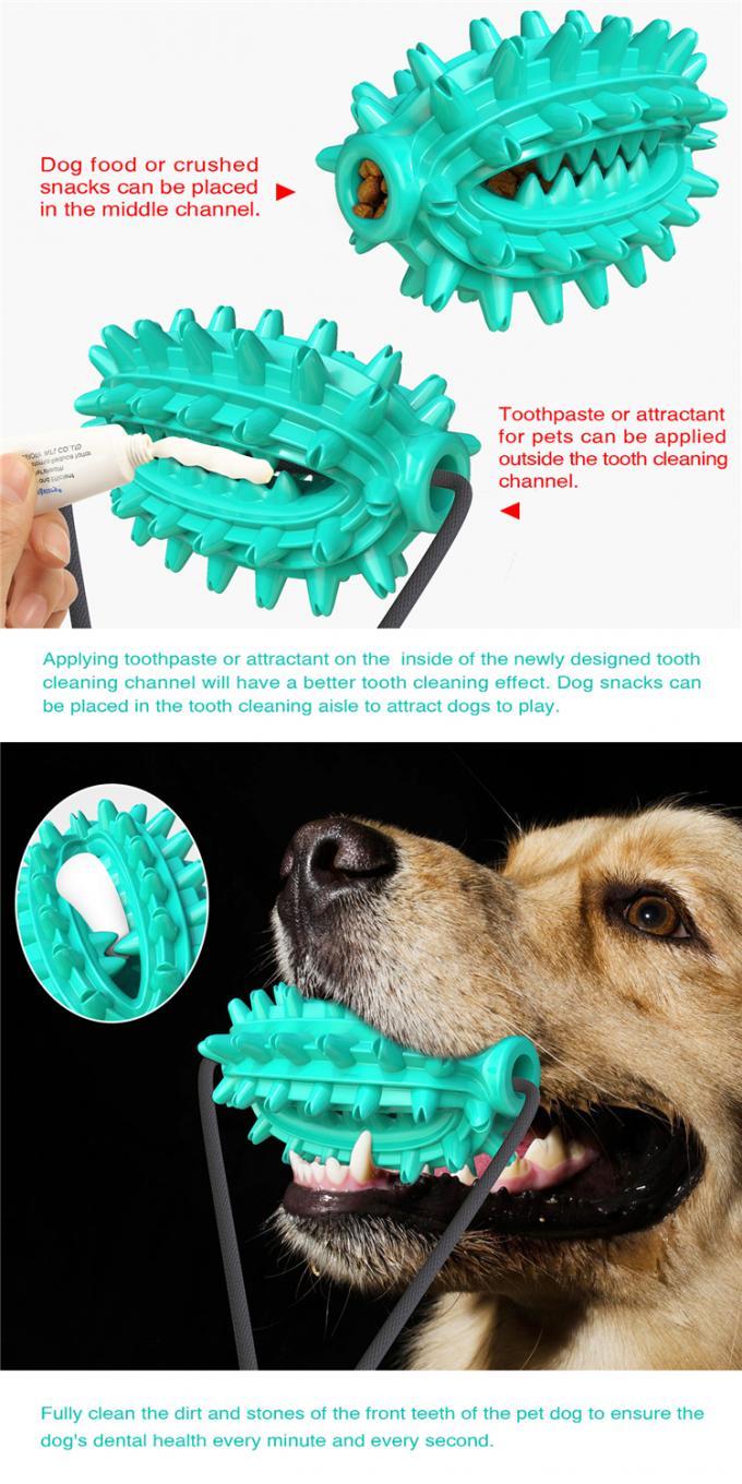 Изготовитель 2021 высококачественных зубов очищая игрушки зубной щетки собаки с эластичными взаимодействующими продуктами любимца игрушек