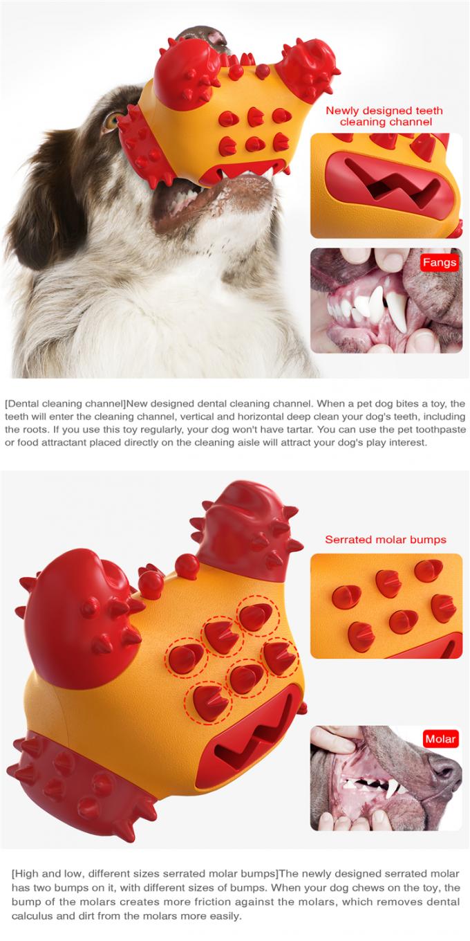 Звук укуса зубной щетки Tpr любимца многофункциональный защитный молярный очищая молярный жуя игрушку собаки потехи